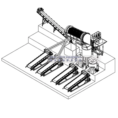 200TPH Sticky Clay Gold Plant Whole Line Machine to Venezuela