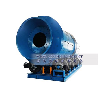 Kraftig roterende skrubber for vask av klebrig leire mineraler gull diamant fosfat tantal niob